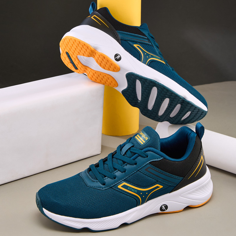 HURRICANE Running Shoes For Men (Blue, 10)